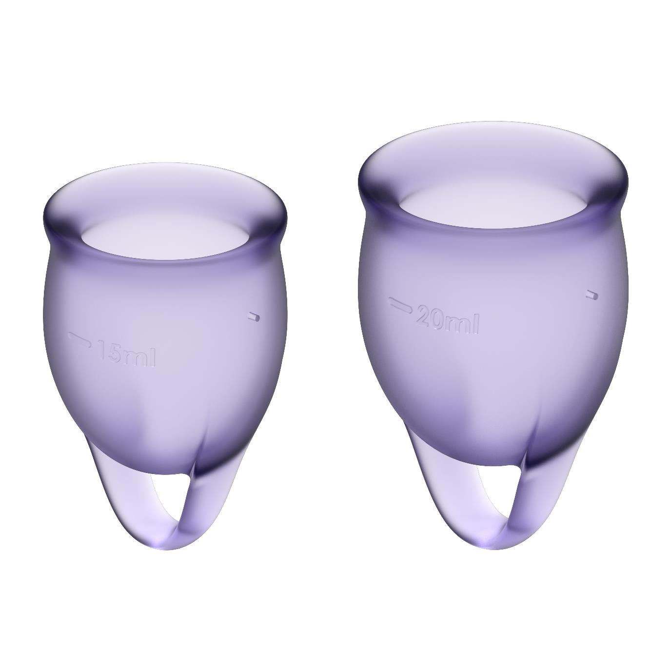 2-Kubeczki menstruacyjne satisfyer silikonowe 2szt-2