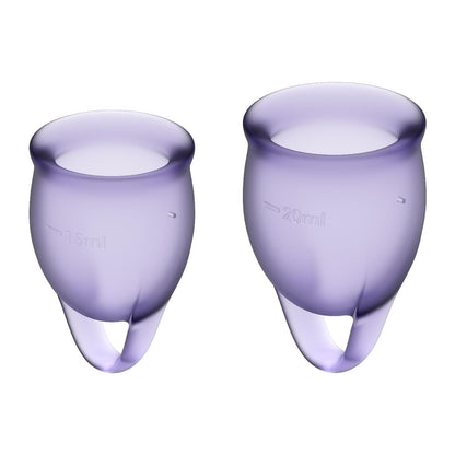 2-Kubeczki menstruacyjne satisfyer silikonowe 2szt-2