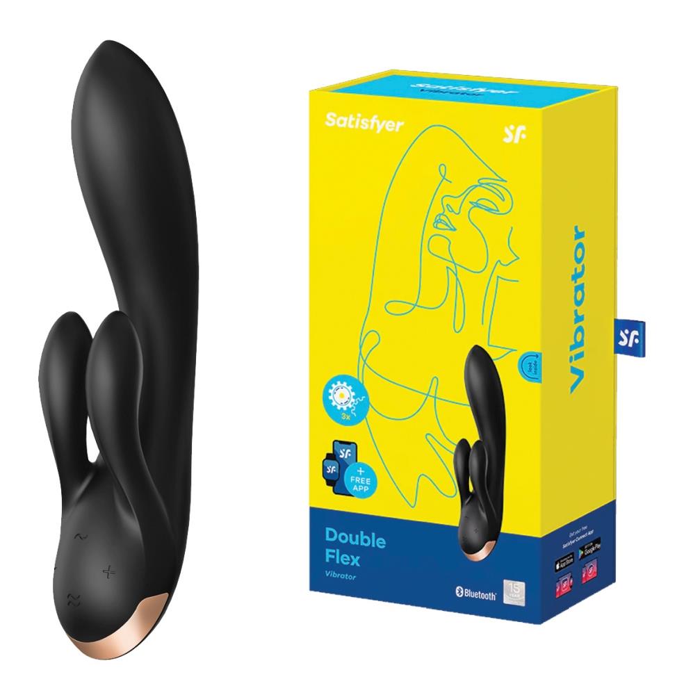 2-Wibrator króliczek aplikacja Satisfyer Double Flex-2