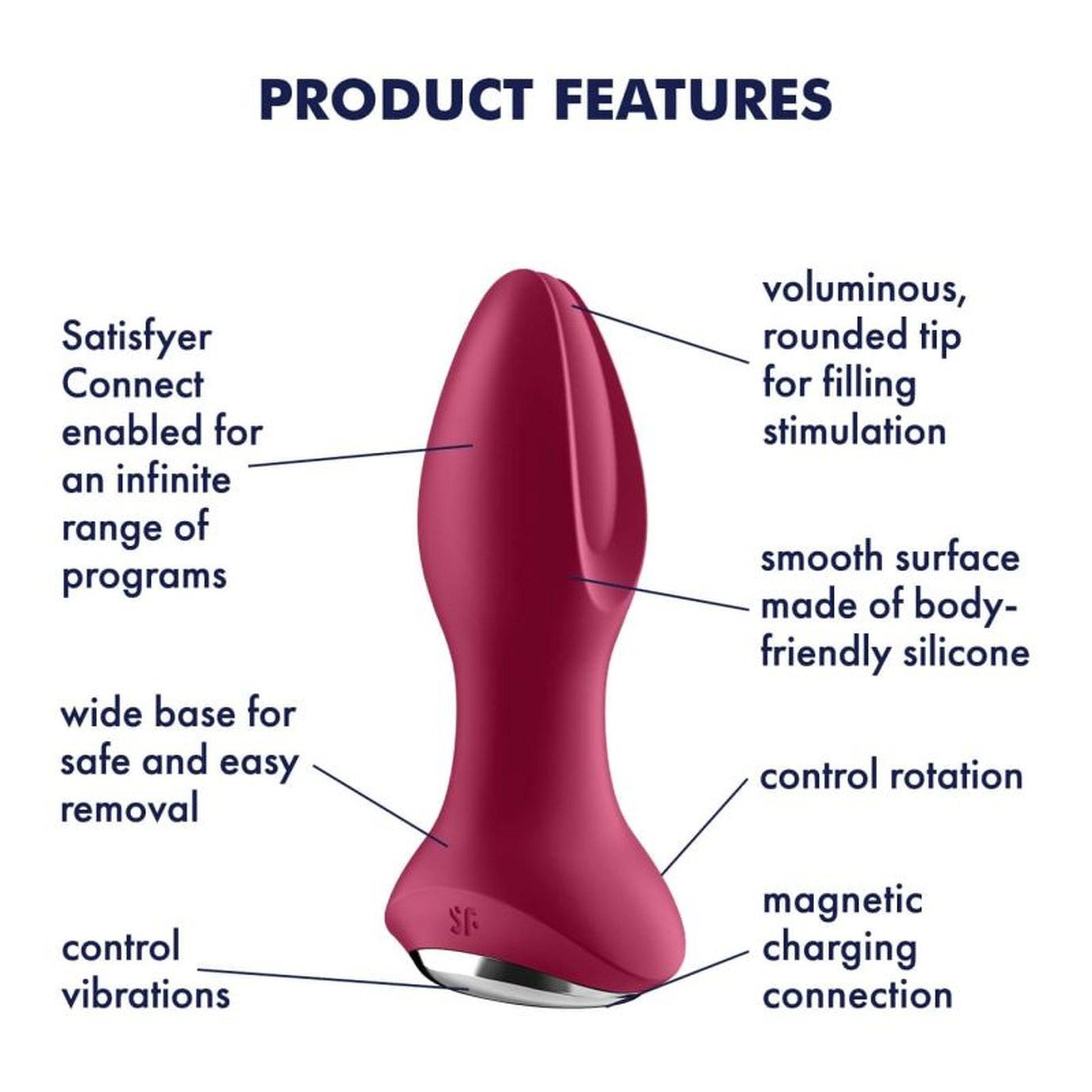 7-Korek analny Rotator Plug 2 Connect App (Violet)-7