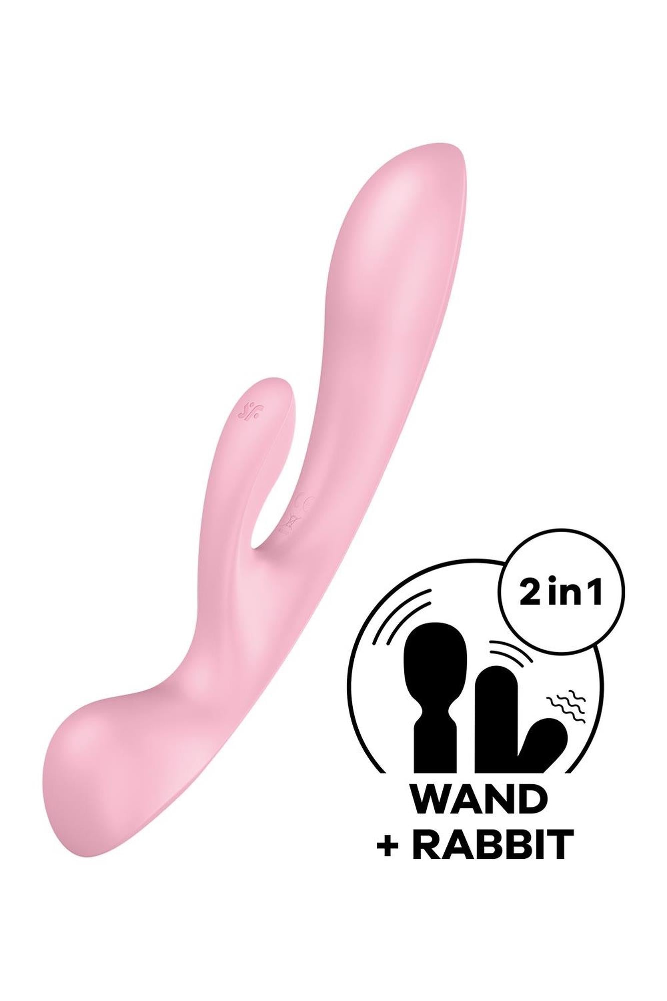 2-Wibrator króliczek masaż łechtaczki satisfyer róż-2
