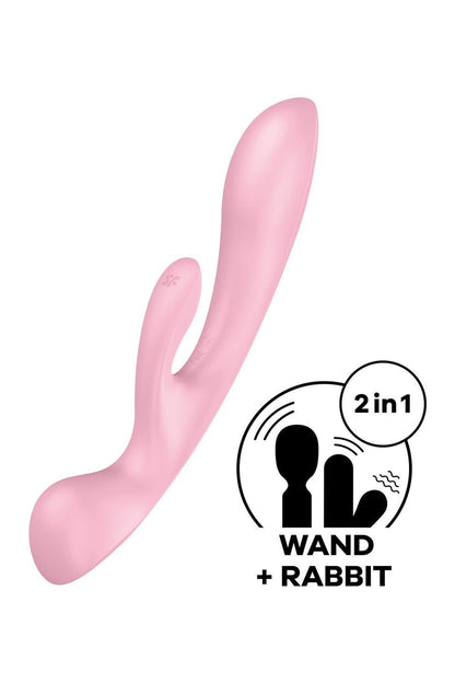 2-Wibrator króliczek masaż łechtaczki satisfyer róż-2