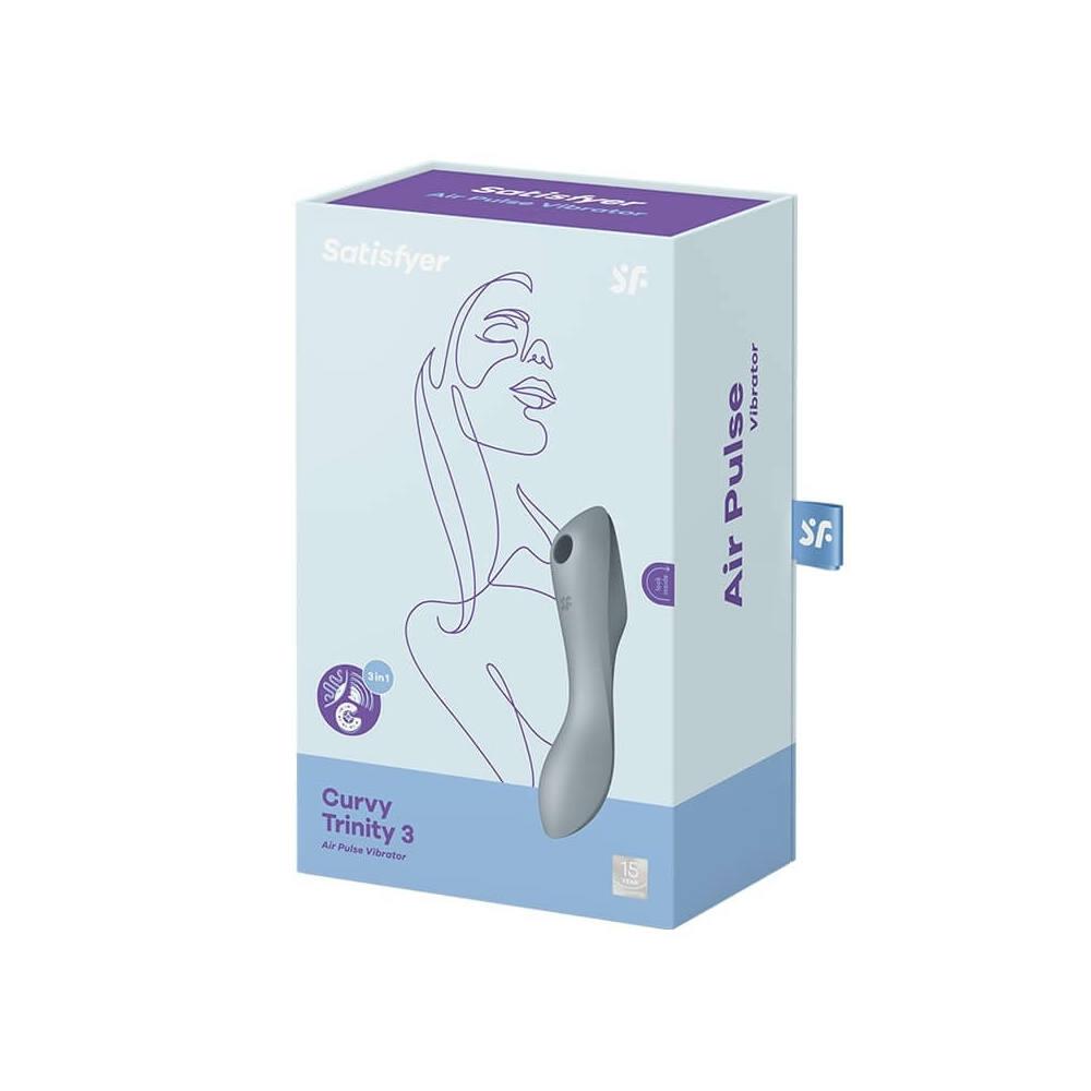 2-Wibrator masażer ssący Satisfyer curvy trinity 3-2