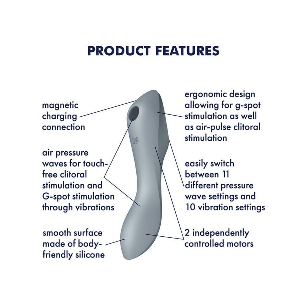 3-Wibrator masażer ssący Satisfyer curvy trinity 3-3