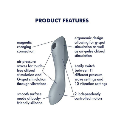 3-Wibrator masażer ssący Satisfyer curvy trinity 3-3