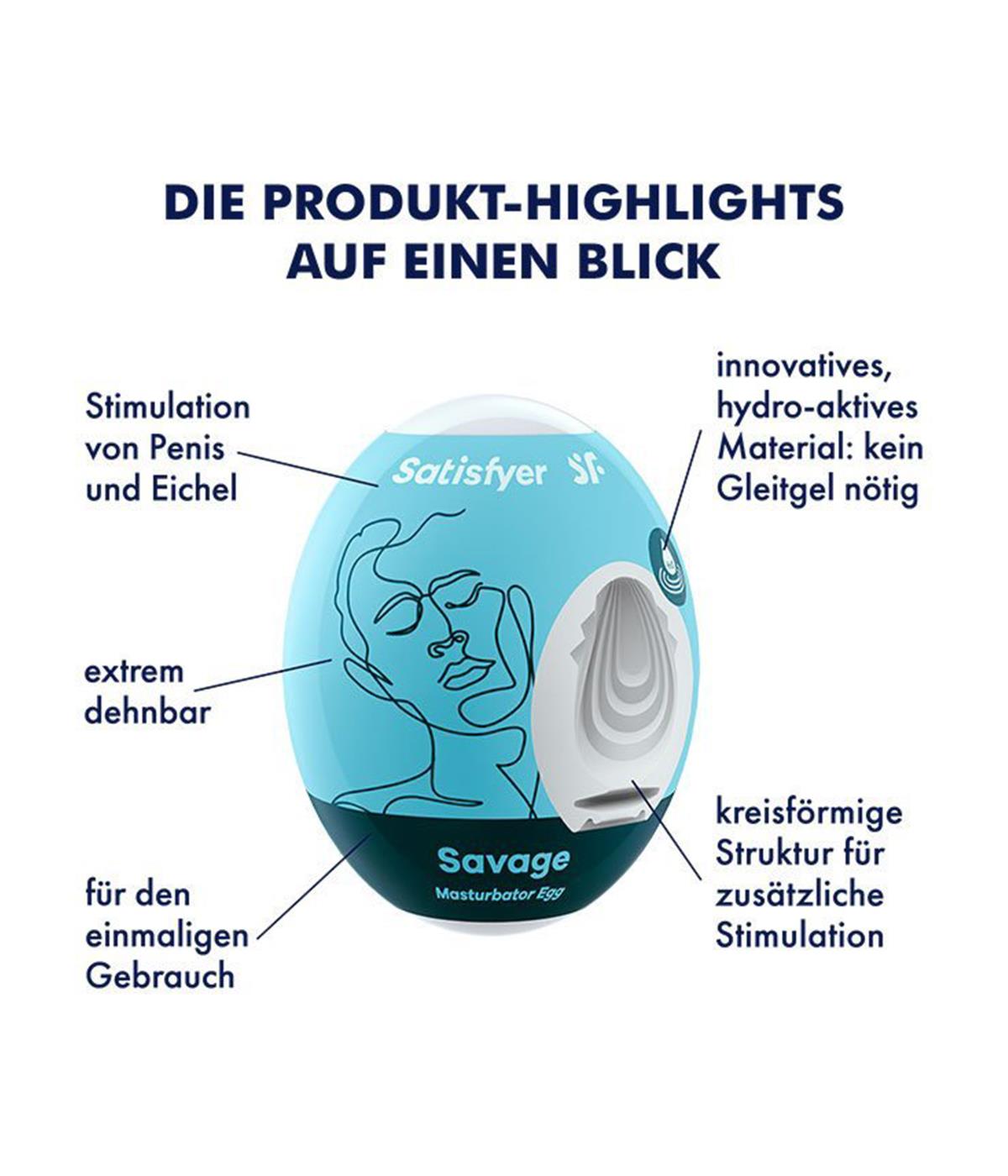 3-Masturbator żelowe jajeczko Satisfyer savage sex-3