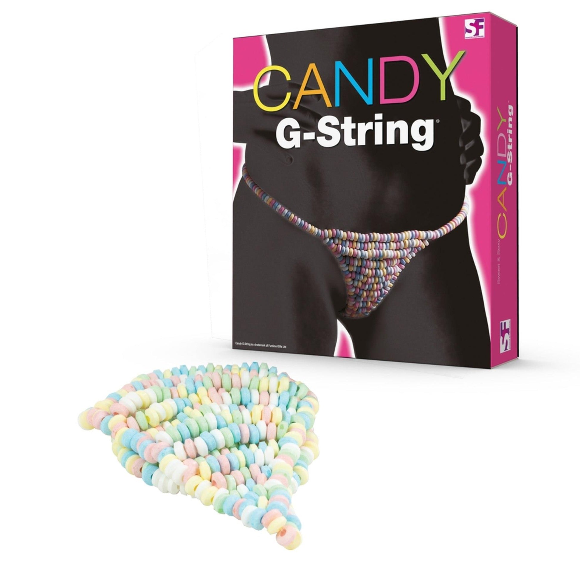 3-Stringi damskie z koralików cukierków jadalne sex-3