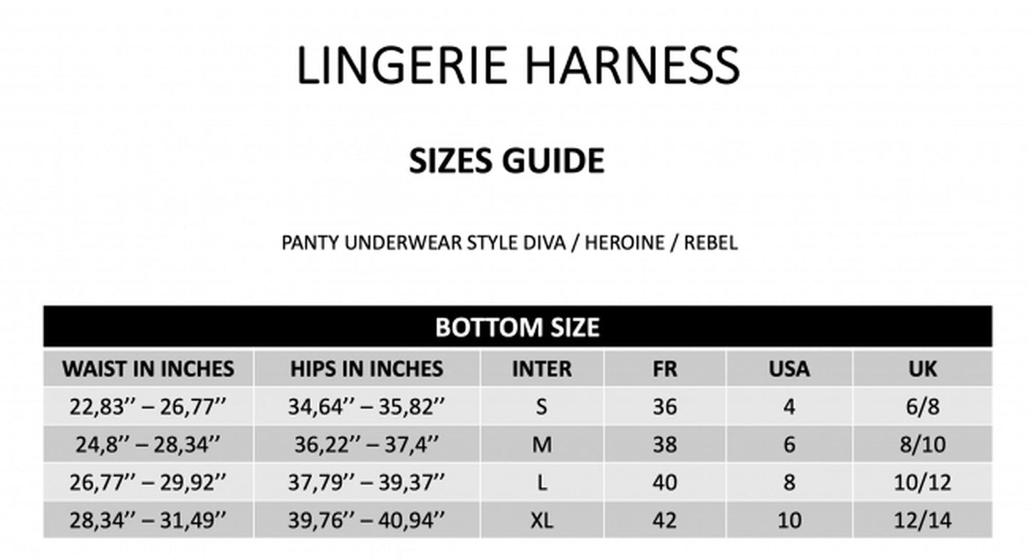 16-Czarne majtki uprząż strapon stringi push up XL-16