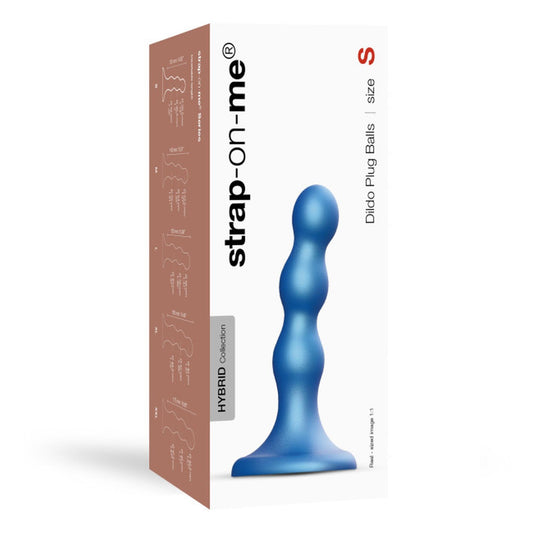 1-Dildo potrójne kulki fioletowe idealne do strap-on-1