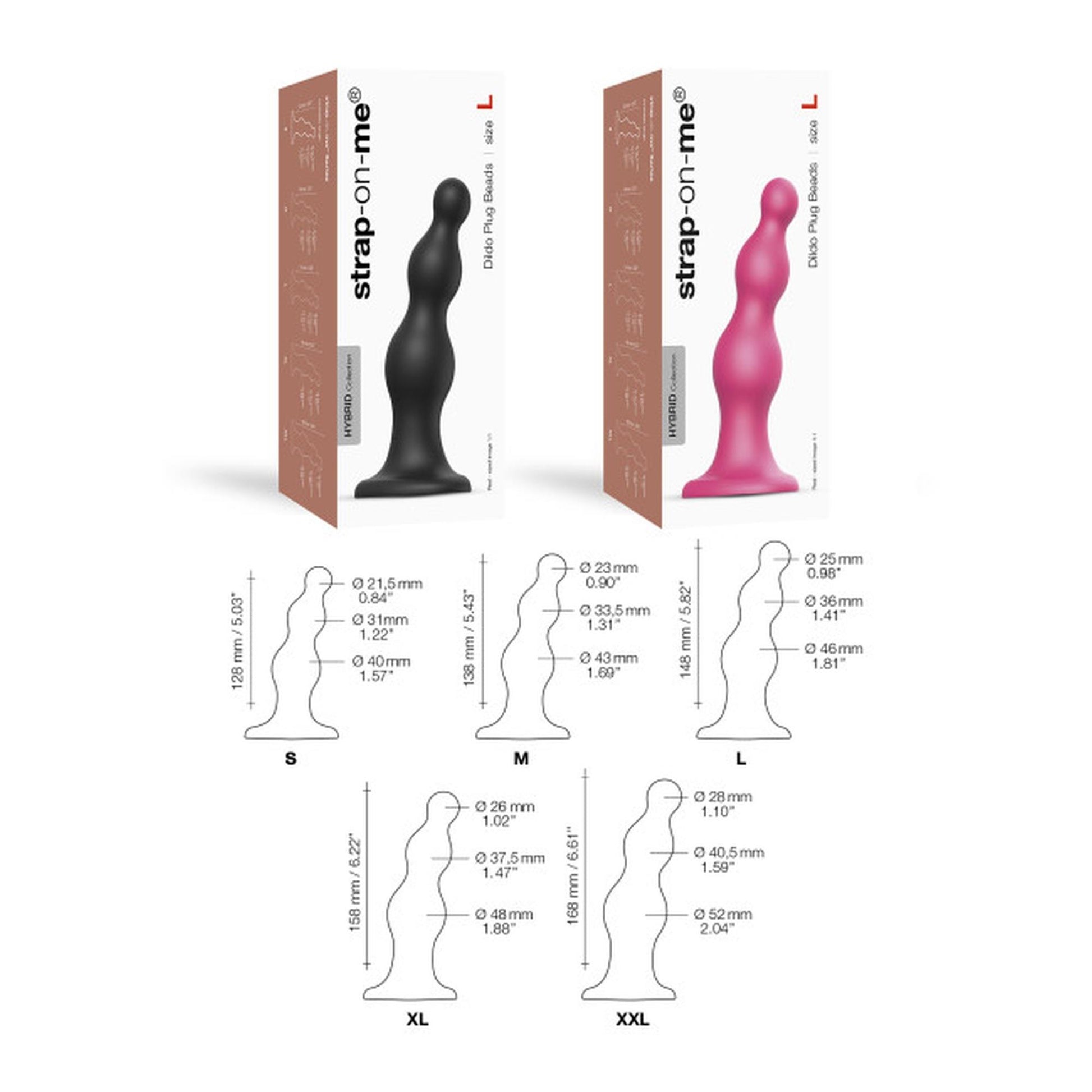 5-Czarne miękkie dildo w kształcie 3 koralików-5