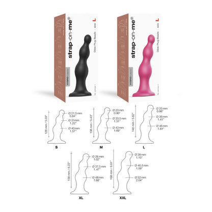 5-Czarne miękkie dildo w kształcie 3 koralików-5