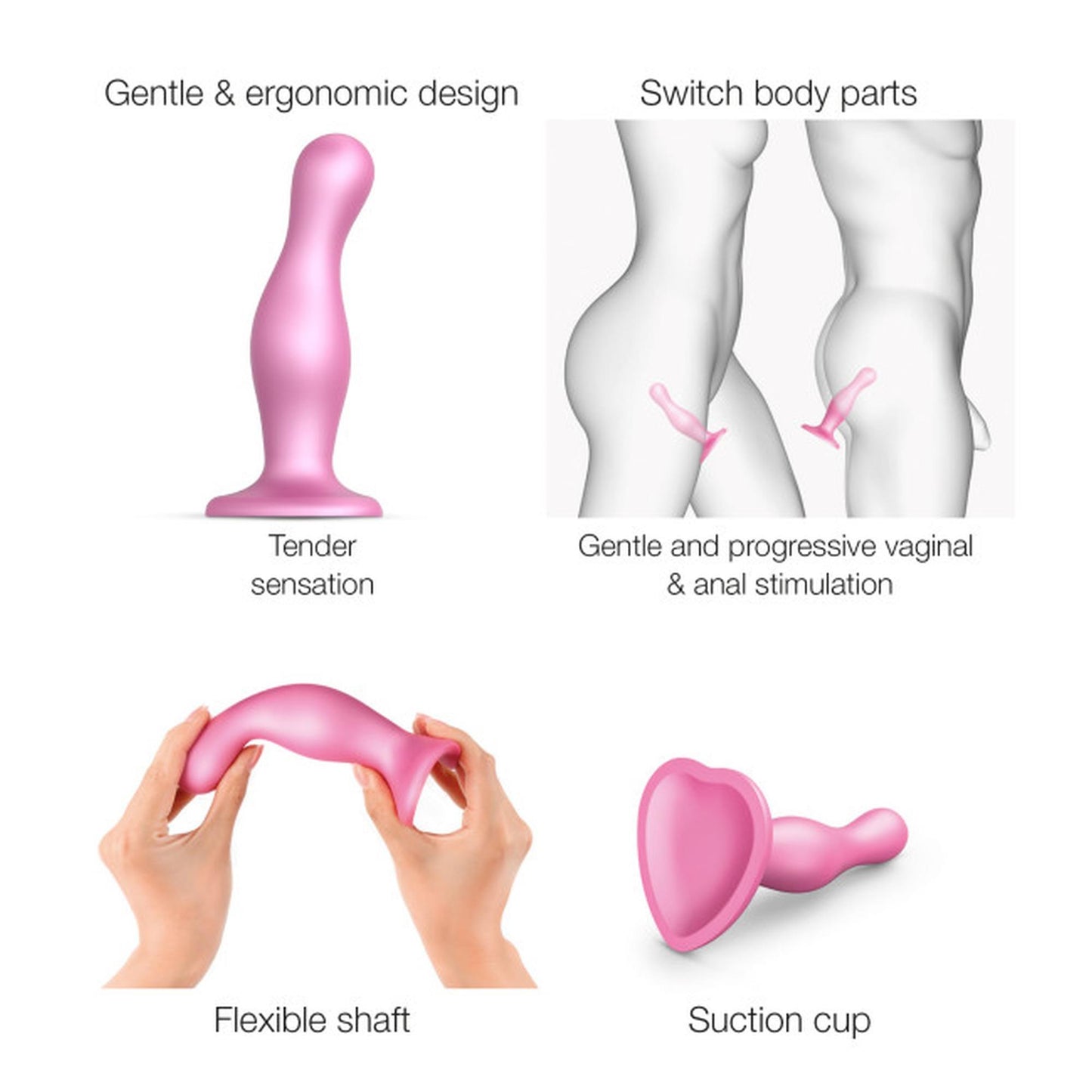 5-Dildo do strap-ona zabaw analnych silikonowy-5