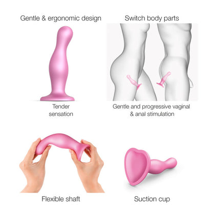 5-Dildo do strap-ona zabaw analnych silikonowy-5