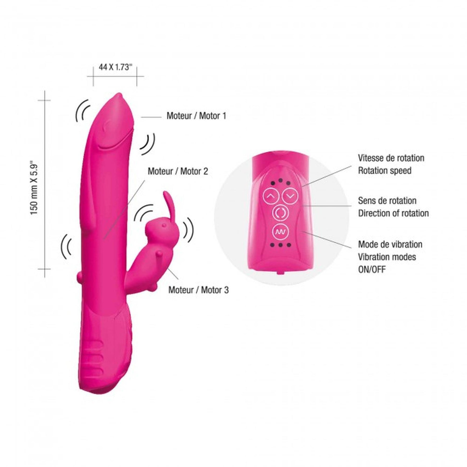 3-Wibrator masażer łechtaczki sexy bunny 2-3