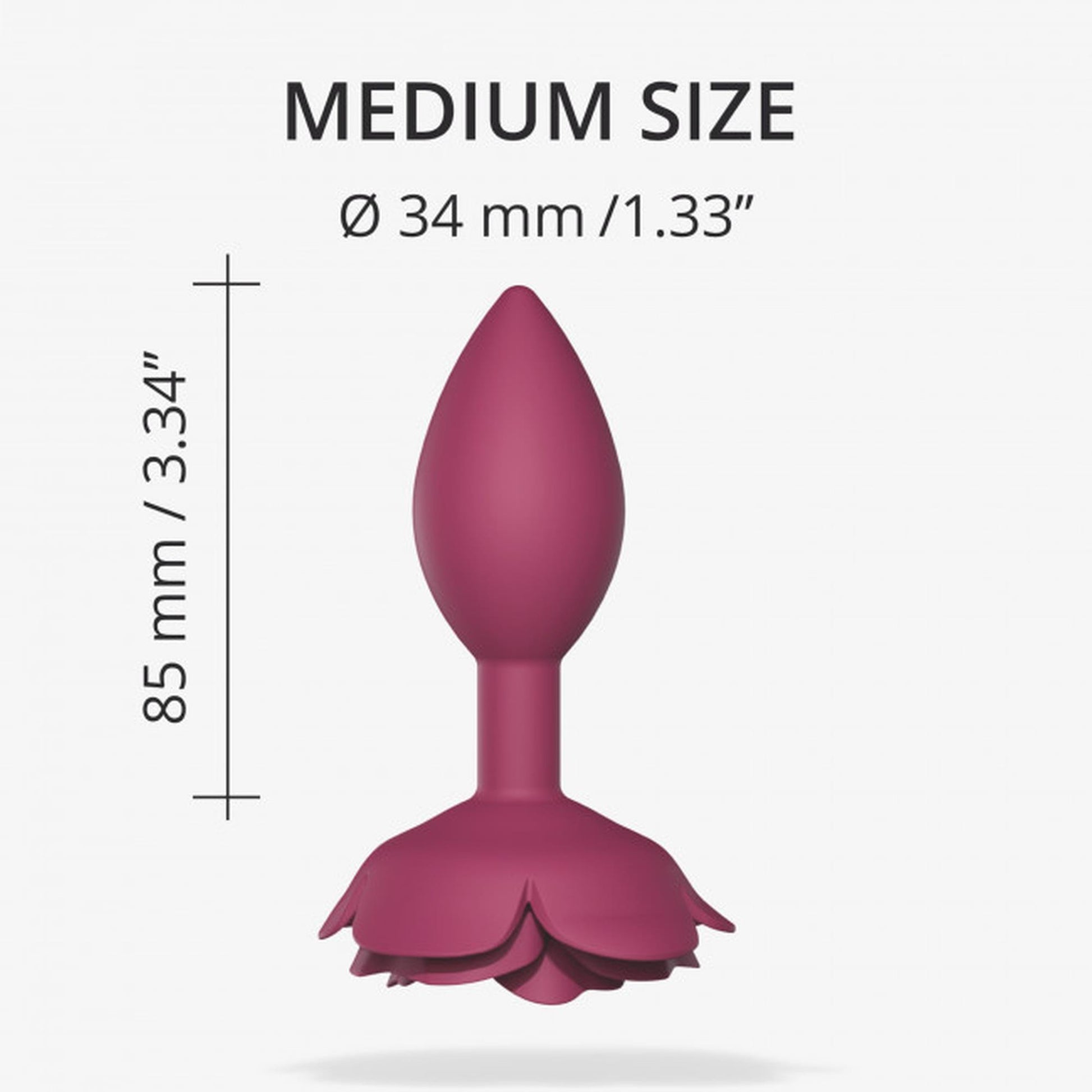 2-Korek analny open roses m size - plum star-2