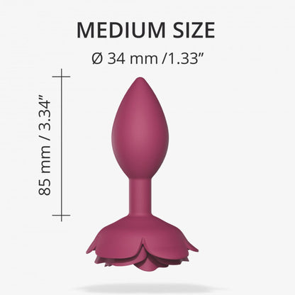 2-Korek analny open roses m size - plum star-2