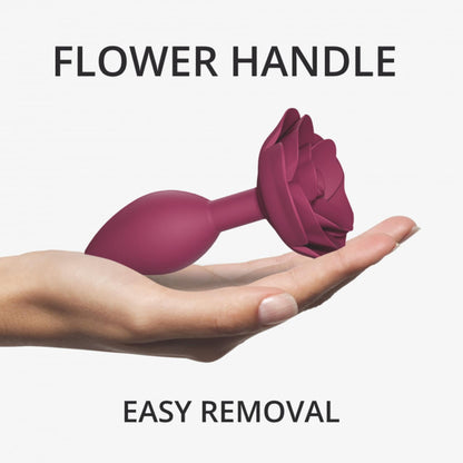 3-Korek analny open roses m size - plum star-3