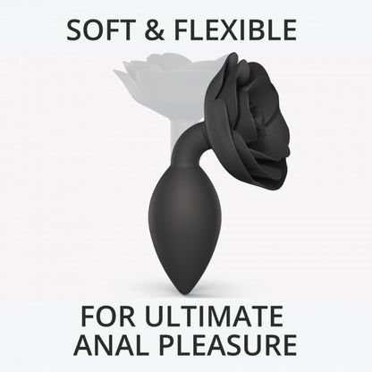 4-Korek analny ozdobny plug zatyczka róża duży 9cm-4