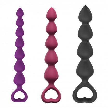 3-Zatyczka analna silikonowa giętka kulki gejszy S-L-3