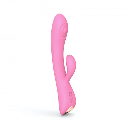 2-Masażer Łechtaczki Wibrator Bunny & Clyde - Pink-2