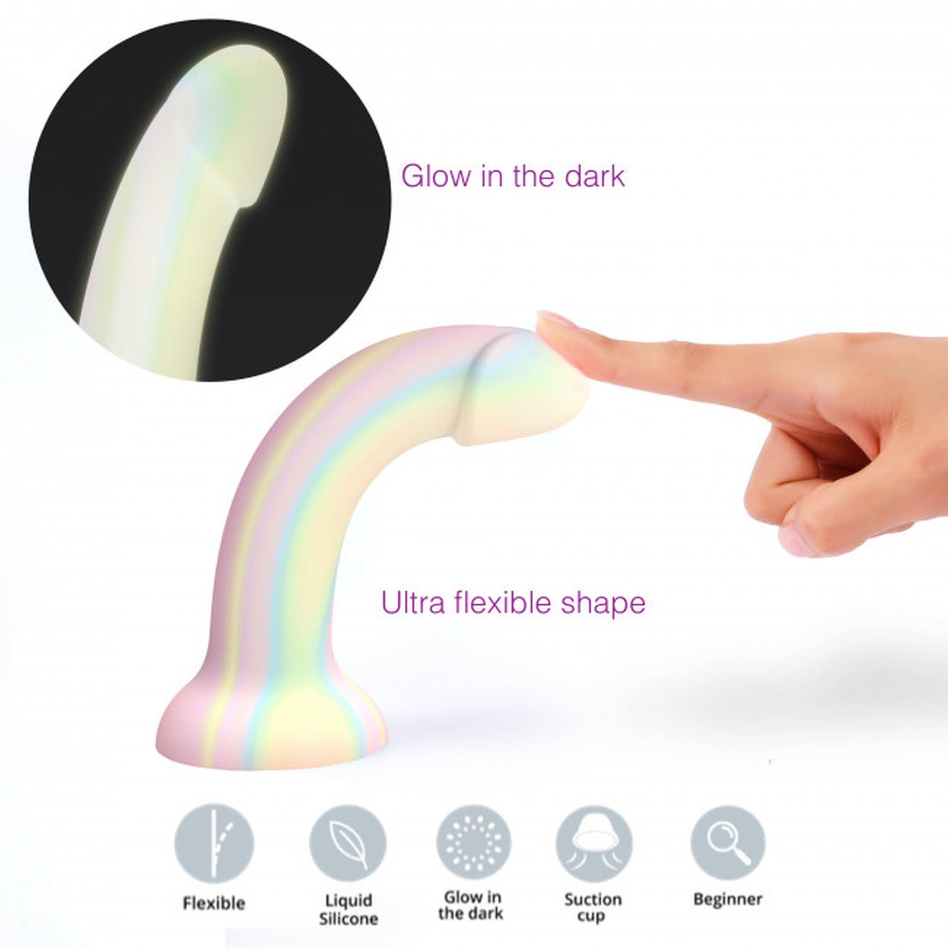 2-Pastelowe wodoodporne dildo z mocna przyssawką-2
