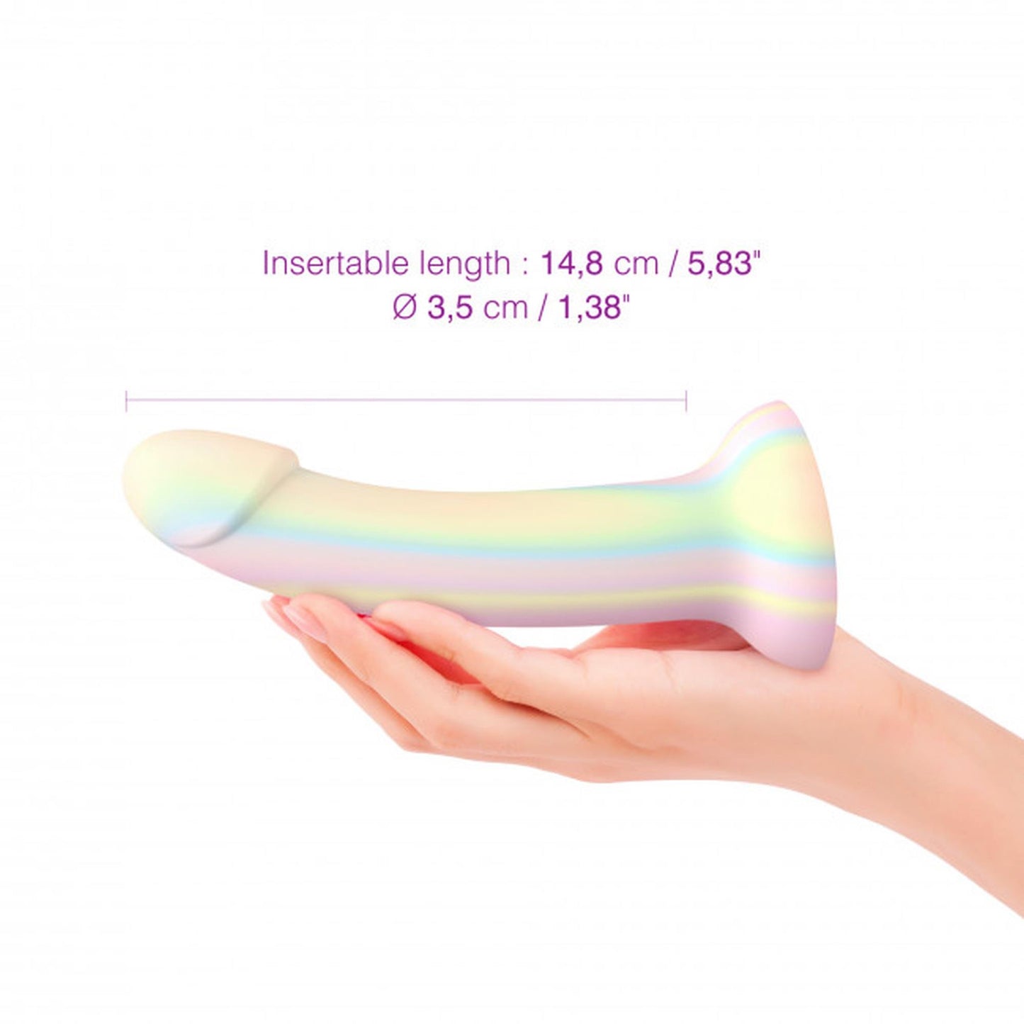3-Pastelowe wodoodporne dildo z mocna przyssawką-3