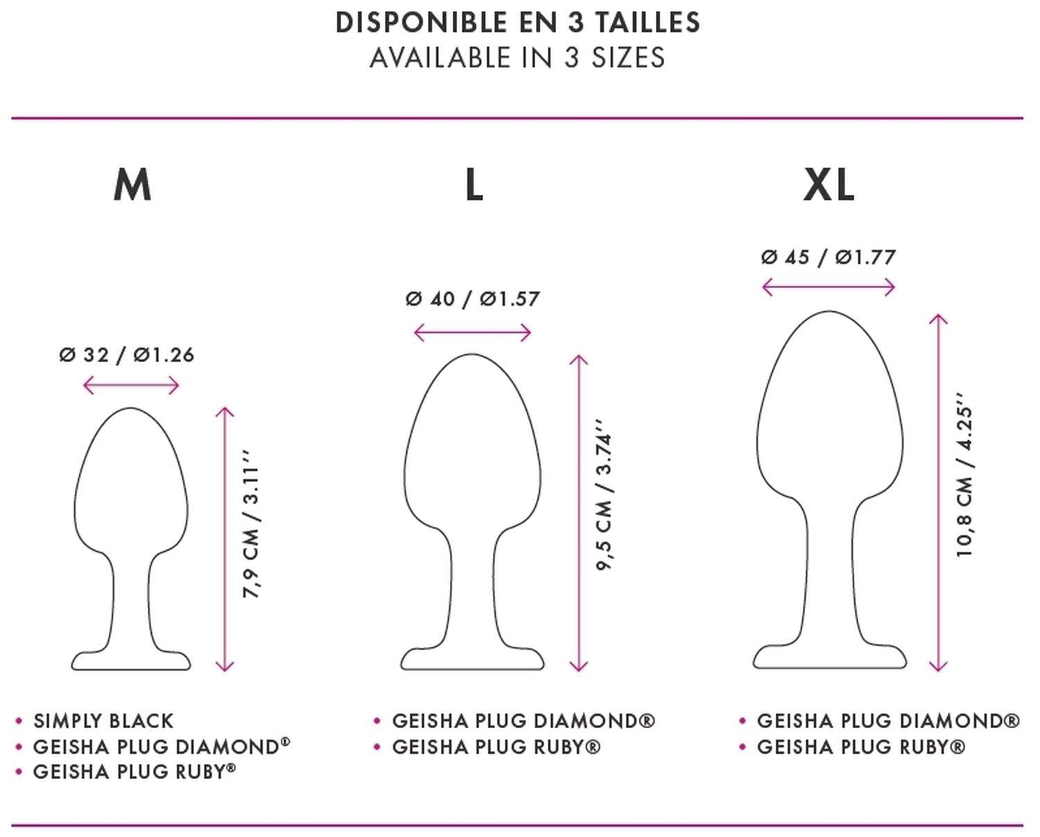 6-Plug ozdobny analny dorcel geisha diamond m 8cm-6