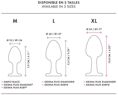 6-Plug ozdobny analny dorcel geisha diamond m 8cm-6