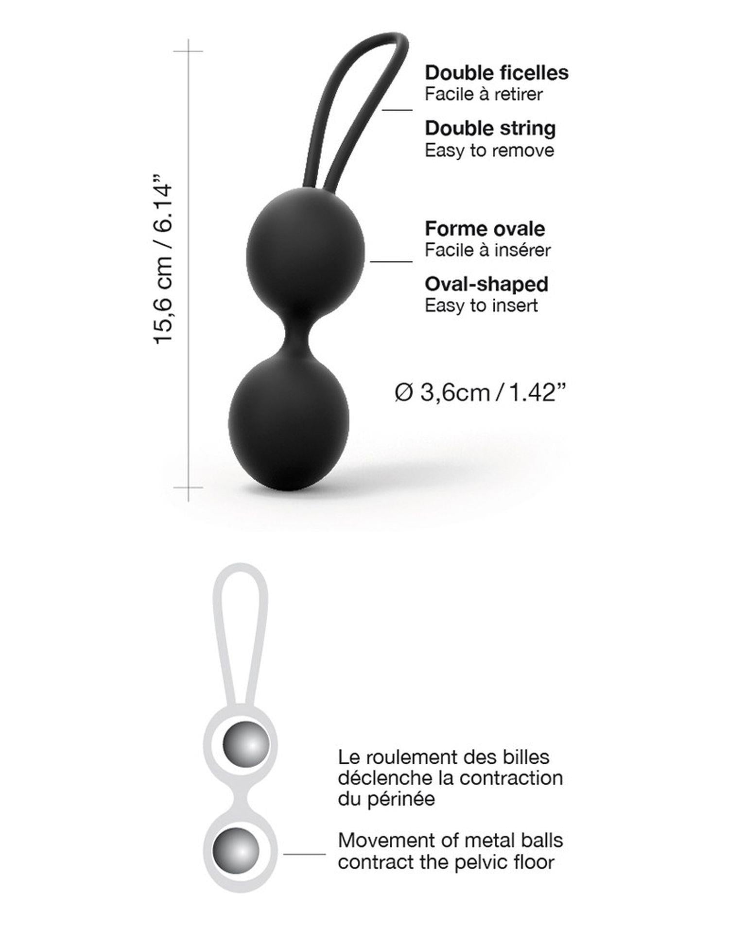 4-Kulki gejszy waginalne podwójne dorcel dual balls-4