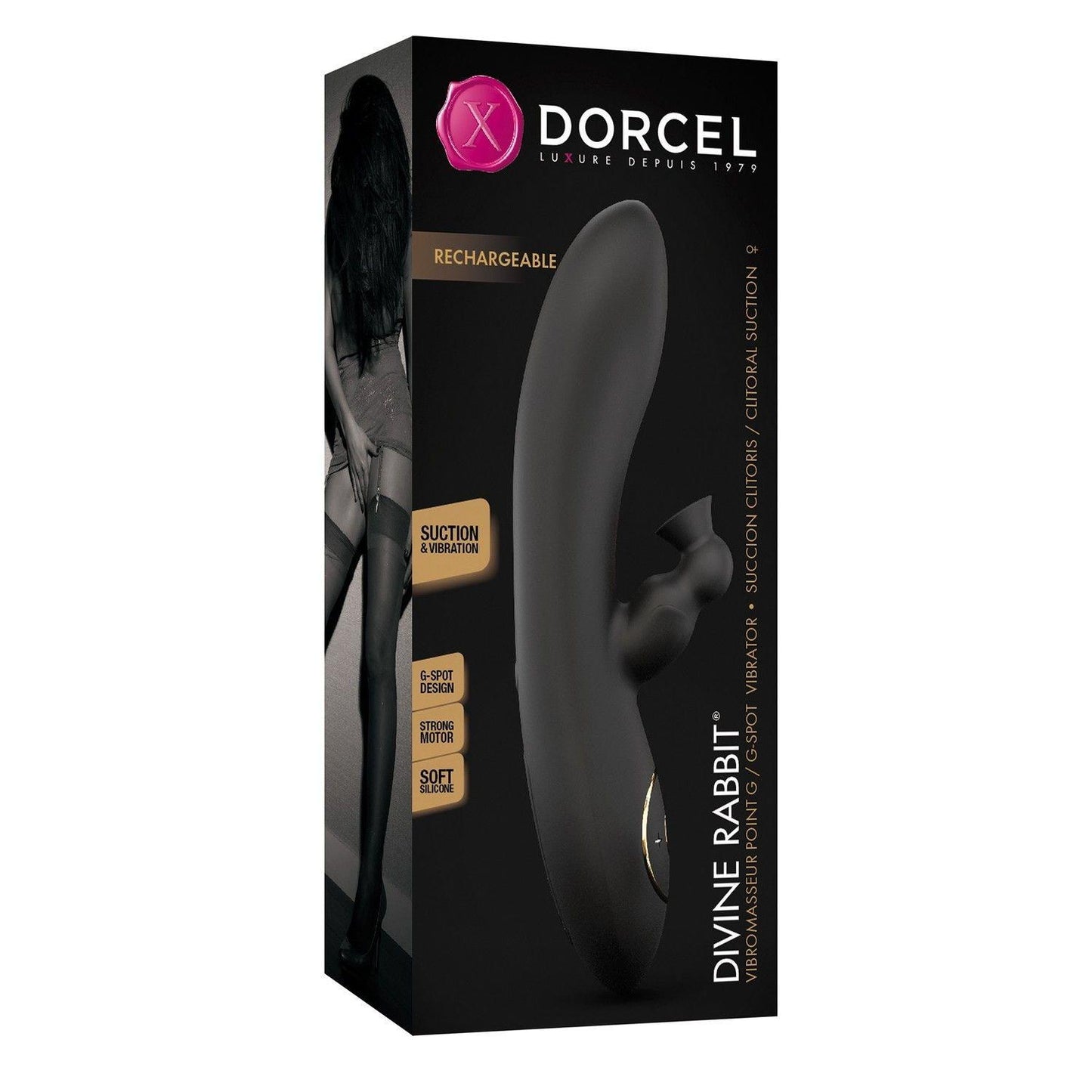 5-Wibrator króliczek ssący dorcel divine rabbit 20cm-5