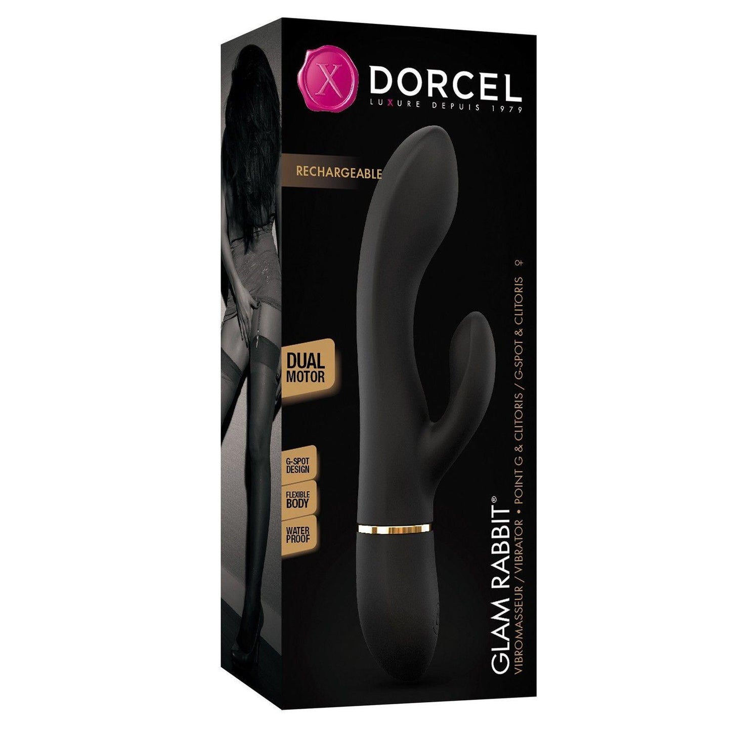 5-Wibrator króliczek dorcel glam rabbit 21cm 10 tryb-5