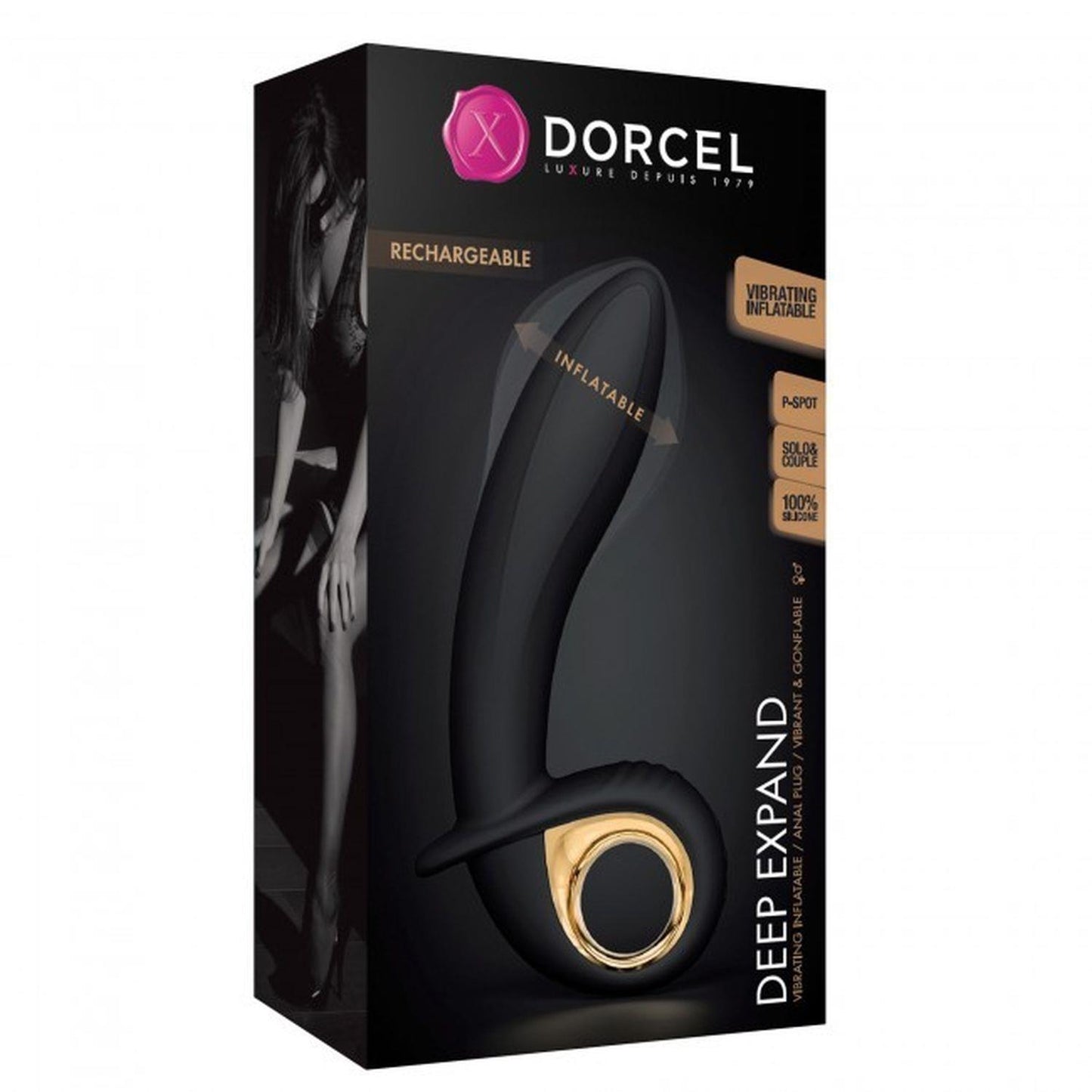 8-Pompowany wibrator dorcel deep expand 16cm 10 tryb-8