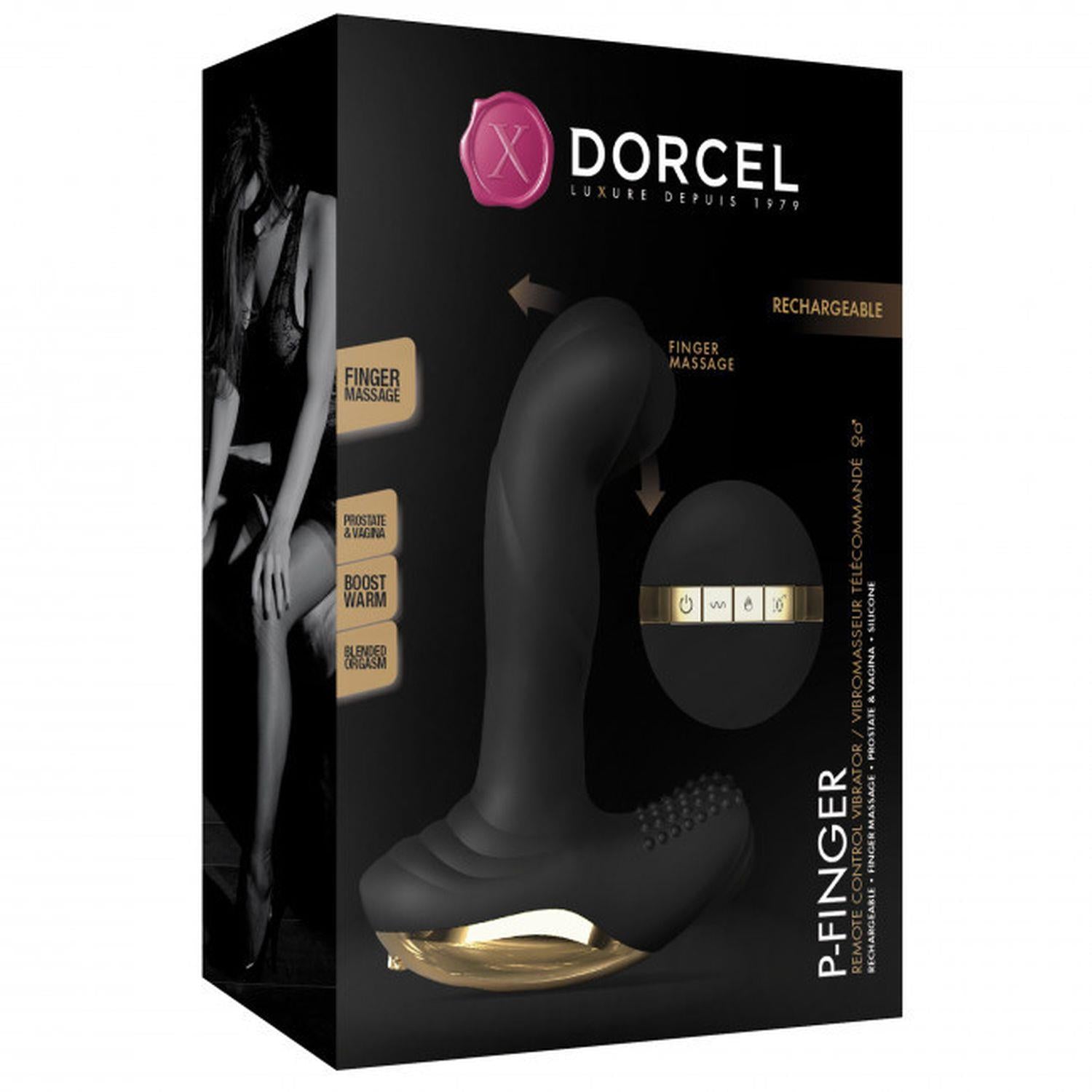 2-Stymulator prostaty pulsacje dorcel p-finger 7tryb-2