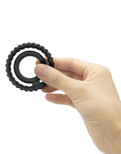 5-Pierścień na penis jądra podwójny dorcel dual ring-5