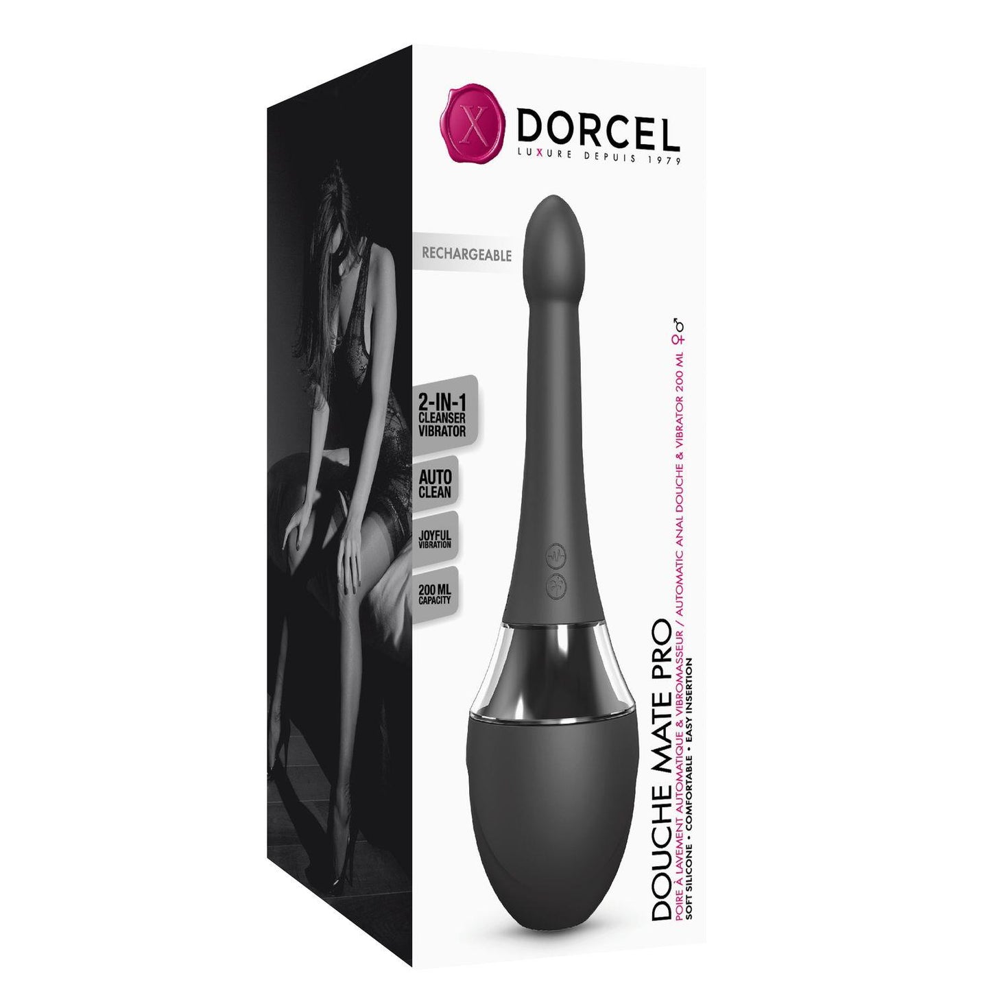 9-Gruszka analna wibrująca dorcel douche mate pro-9