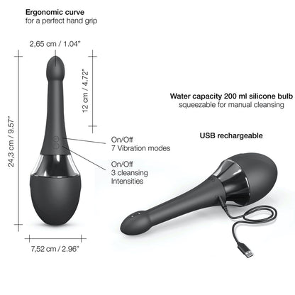 12-Gruszka analna wibrująca dorcel douche mate pro-12