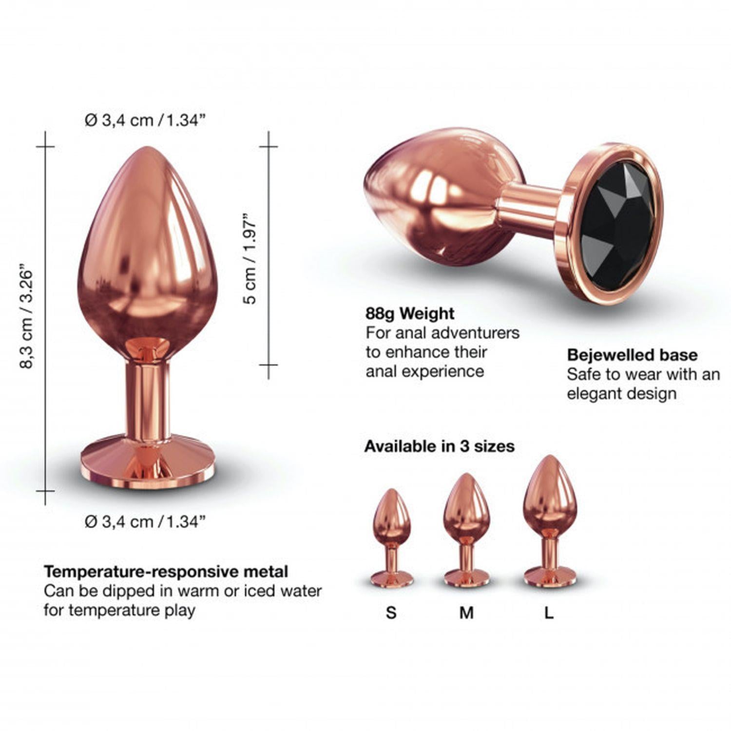 6-Ozdobny korek analny metal dorcel diamond plug 8cm-6