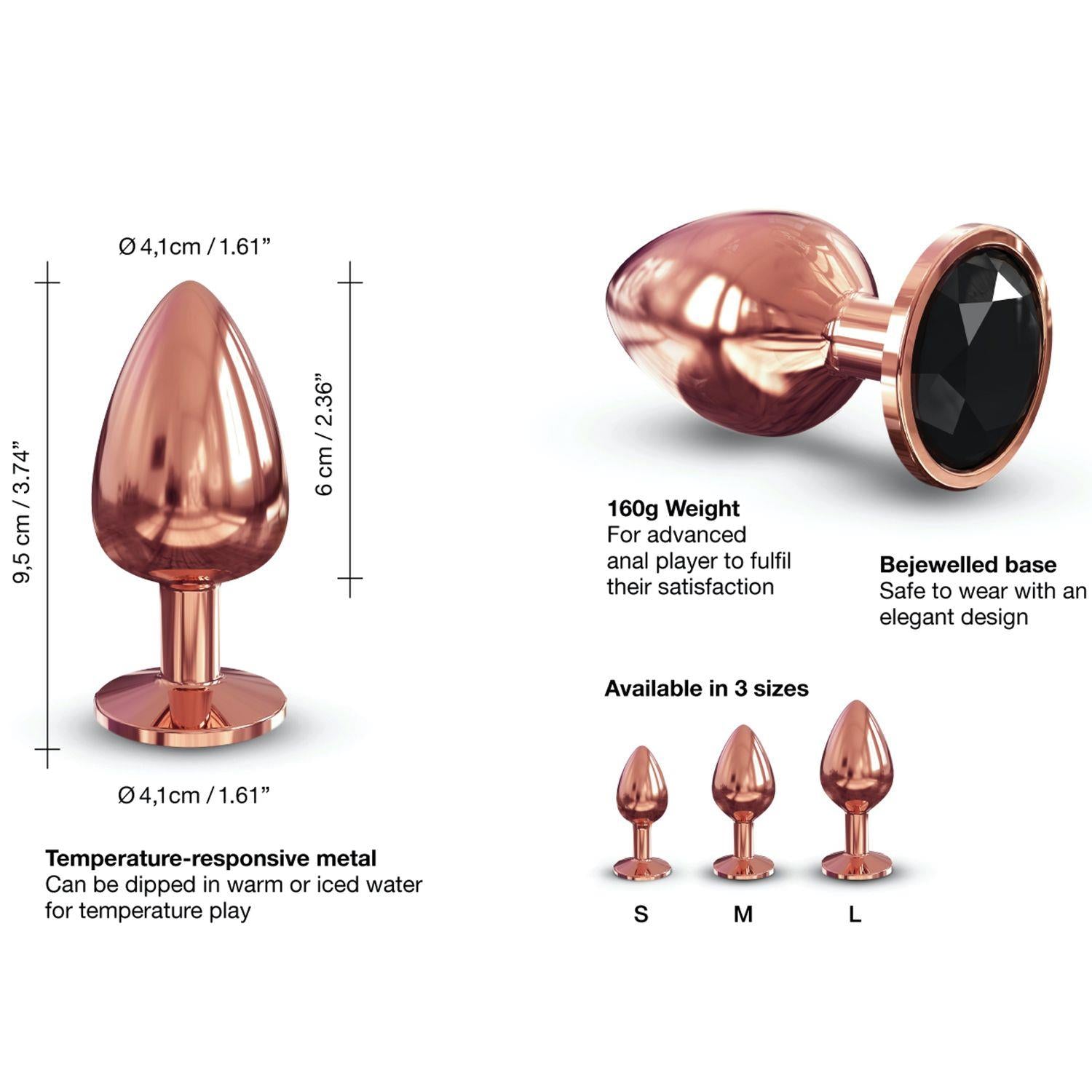 6-Ozdobny korek analny metal dorcel diamond plug 9cm-6