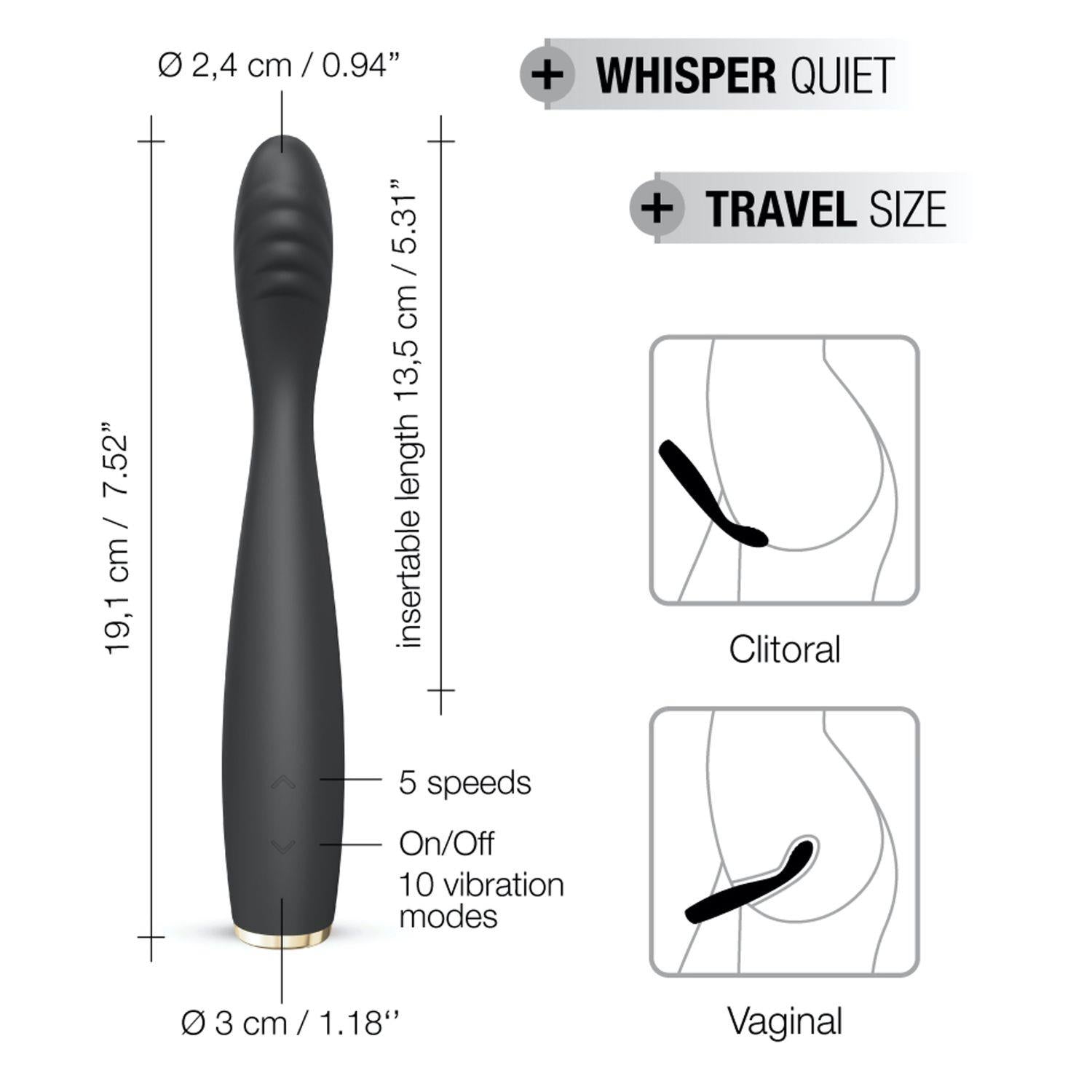 10-Wibrator do punktu g dorcel g-slim 19cm 10 trybów-10