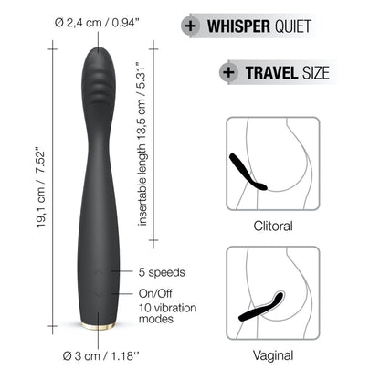 10-Wibrator do punktu g dorcel g-slim 19cm 10 trybów-10