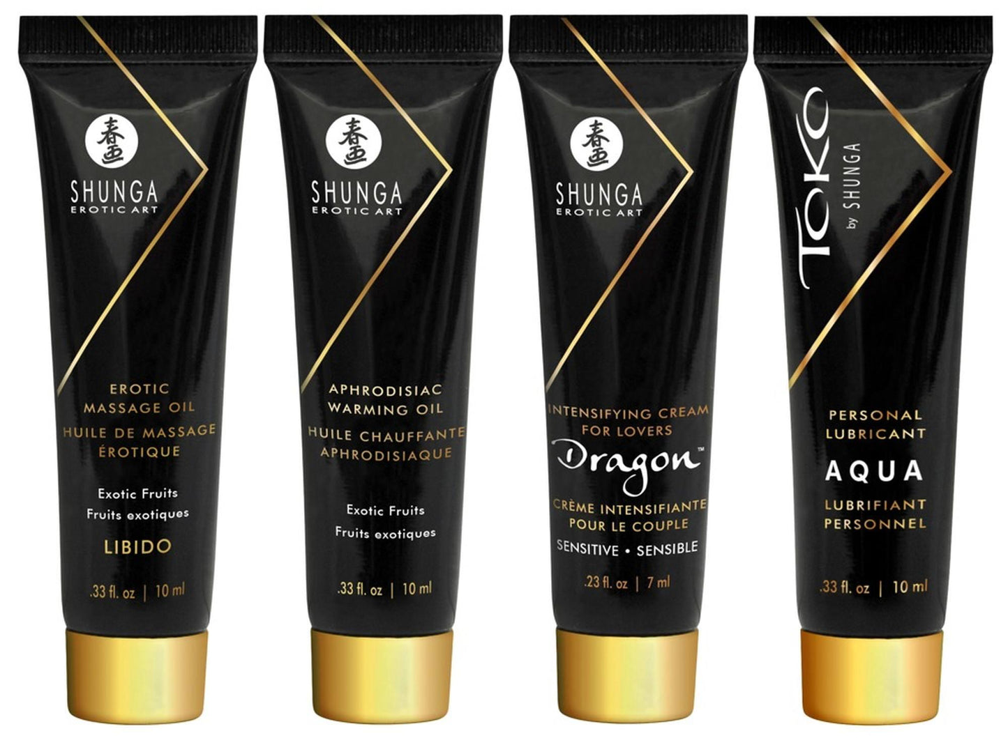 3-Zestaw świeca olejek żel do masażu Shunga exotic-3