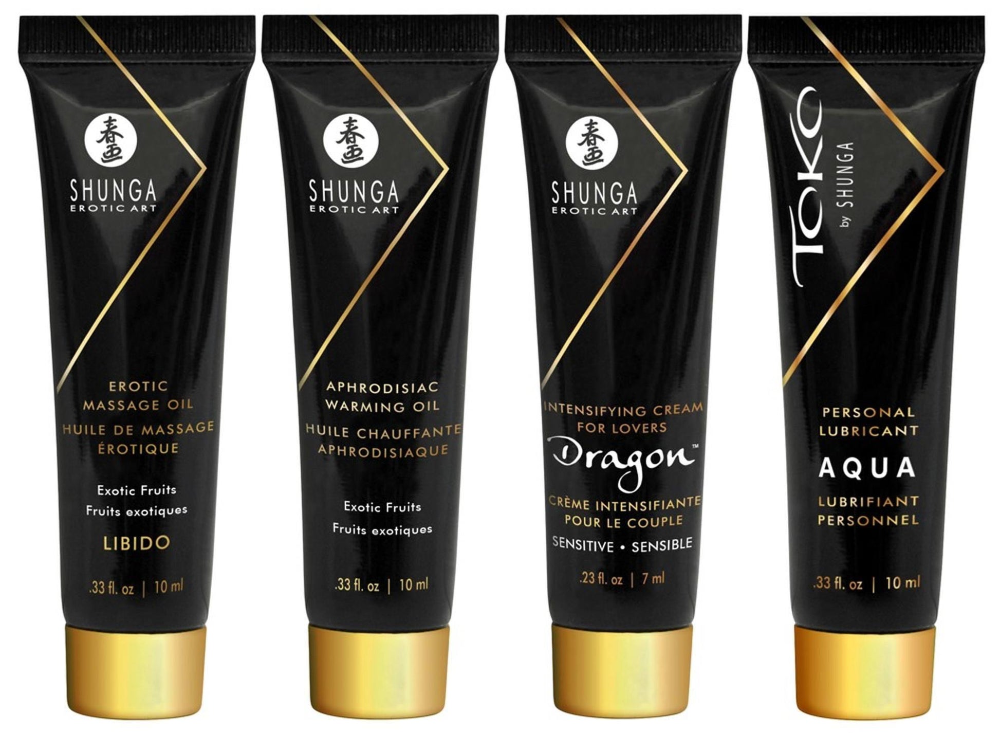 3-Zestaw świeca olejek żel do masażu Shunga exotic-3