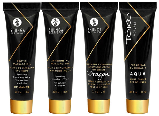2-Olejek do masażu żel świeca Shunga truskawka/szamp-2