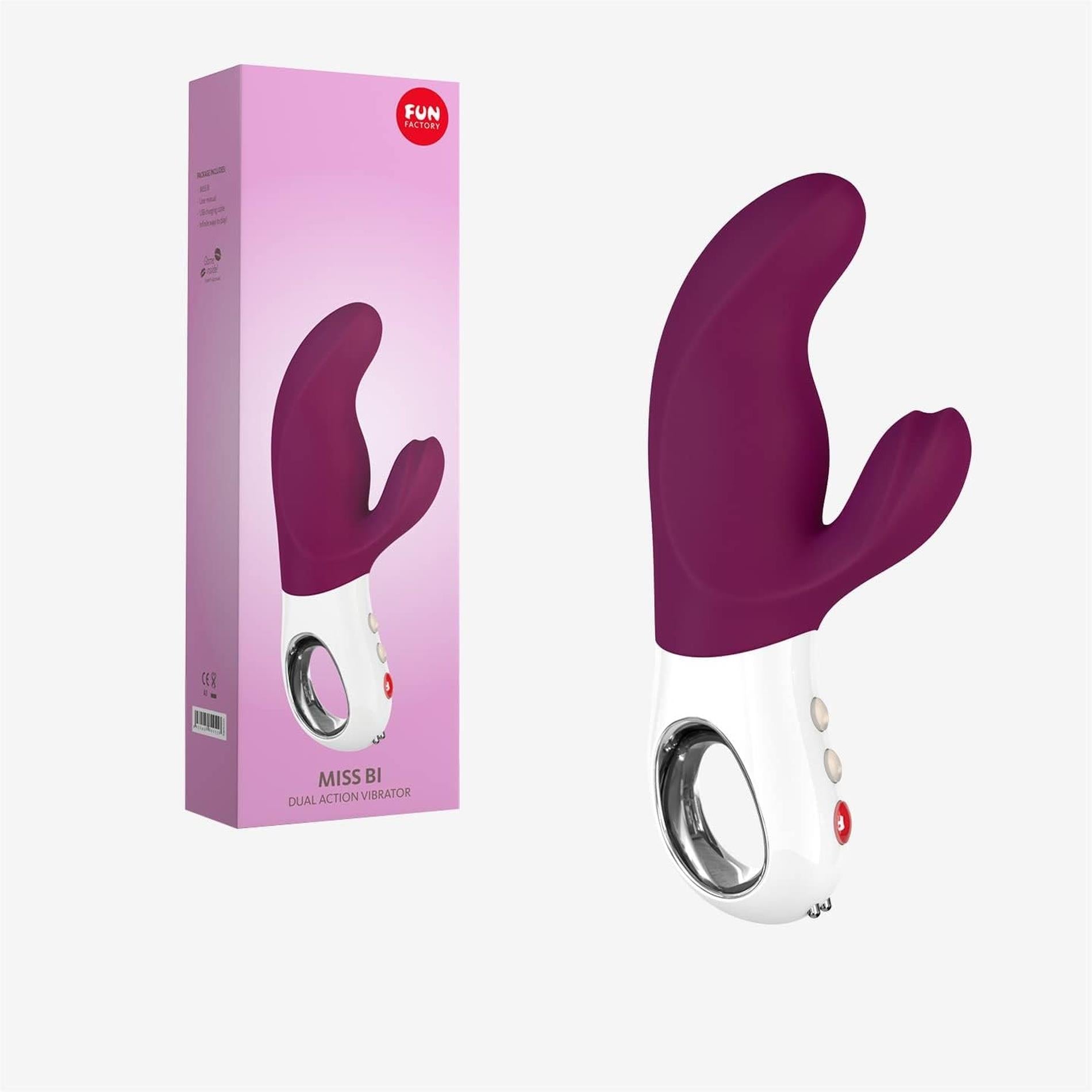 7-Wibrator króliczek Fun Factory - MISS BI grape/white-7