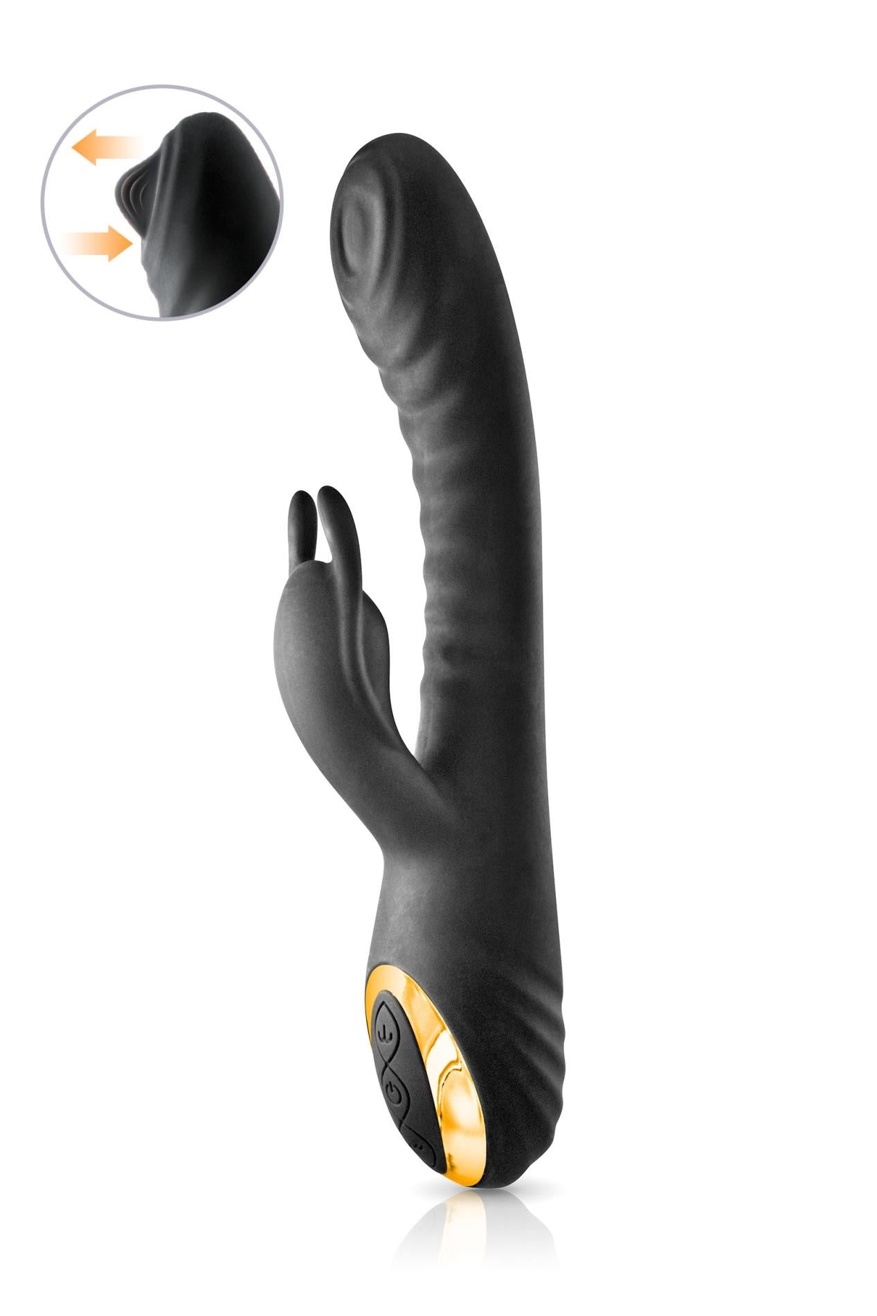 2-RABBIT MY MAHARANI BLACK EMPIRE VIBRATOR-2