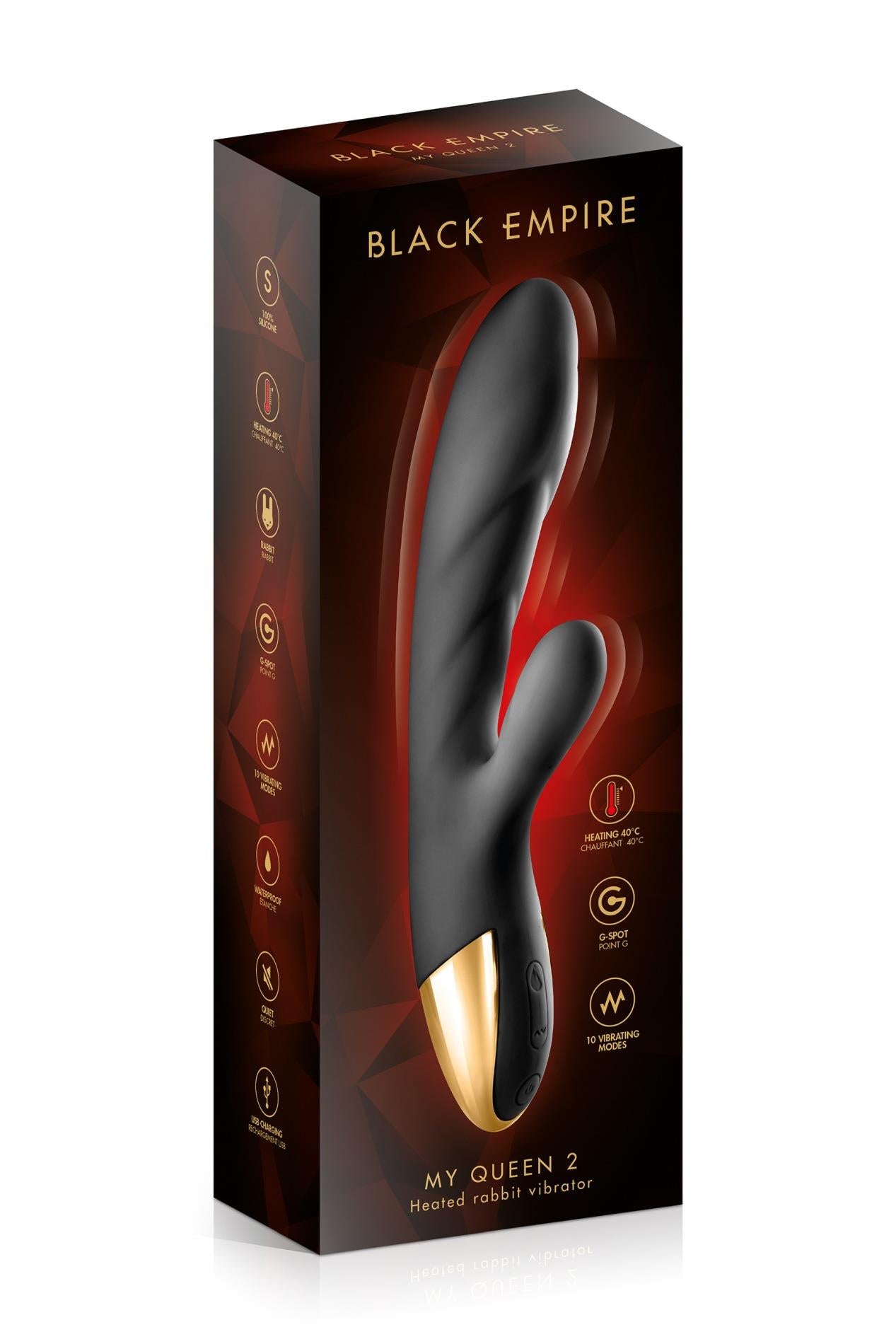 3-RABBIT HEAT MY QUEEN 2 BLACK EMP VIBRATOR-3