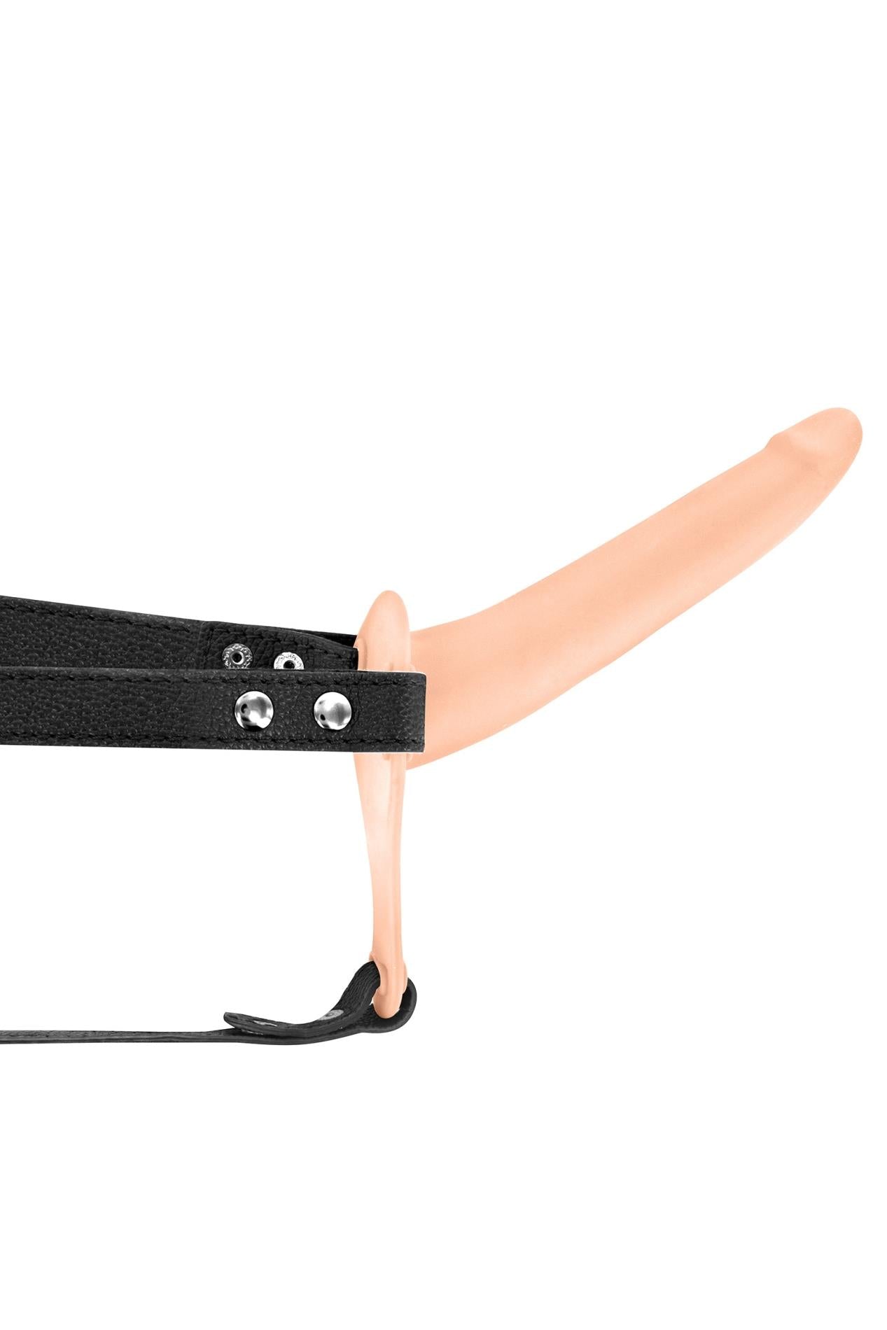 3-SIMPLE STRAP-ON VIBRATING FLESH STRAP-ON DILDO-3