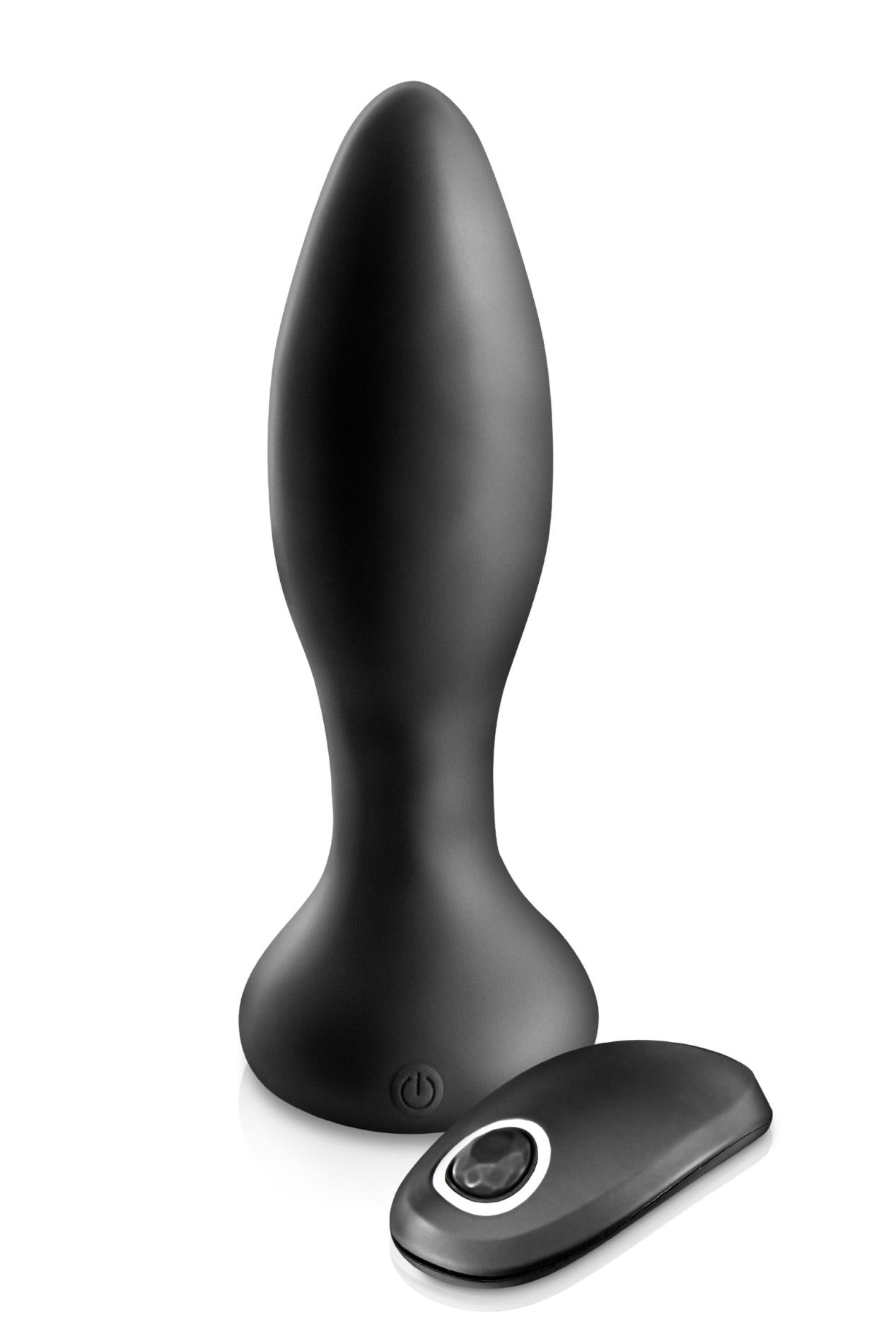 3-ANAL PLUG ANAL PLUG VIB MYKING BLACK (Size: T3)-3
