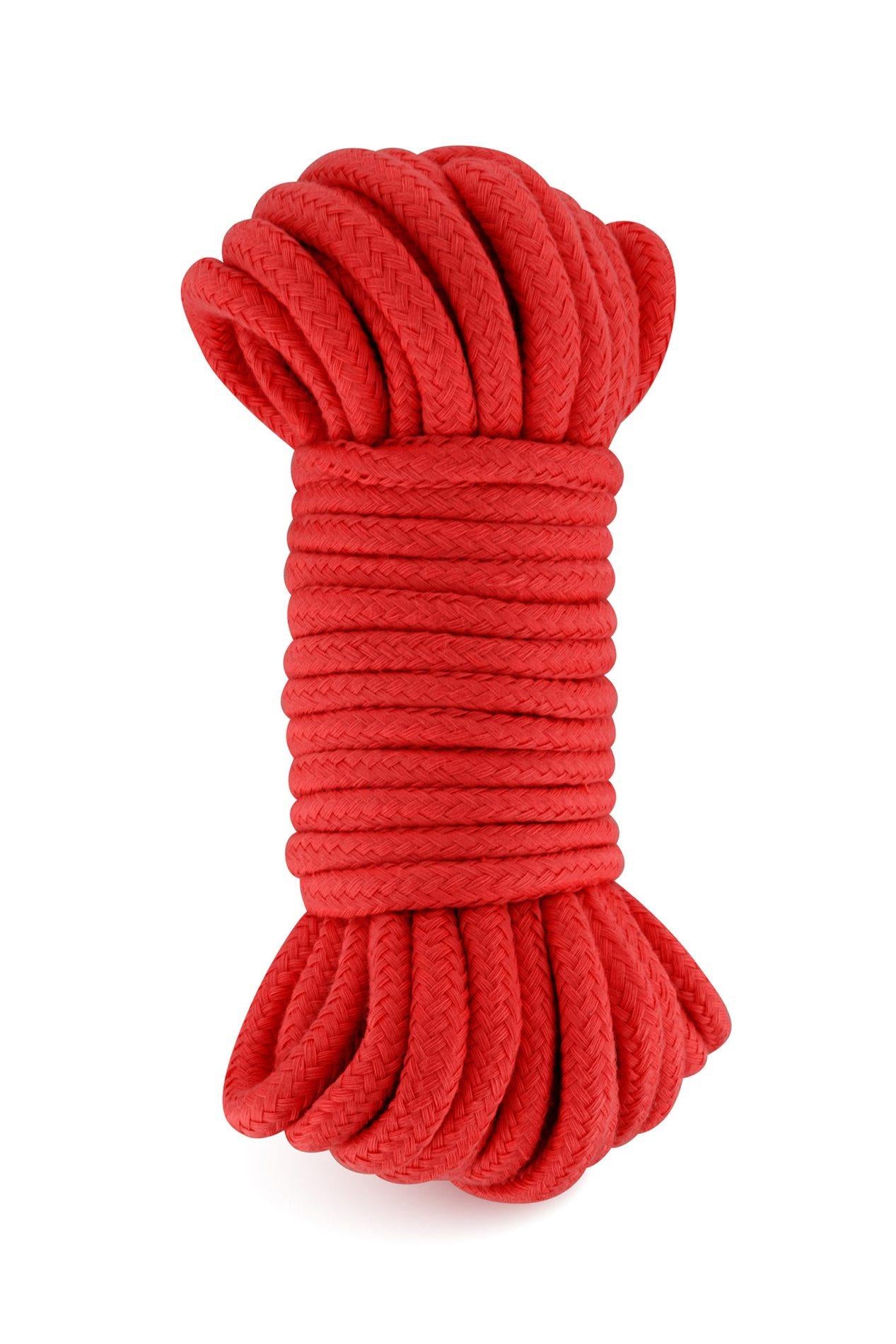 1-SM BONDAGE ROPE RED 10M (Size: T2)-1
