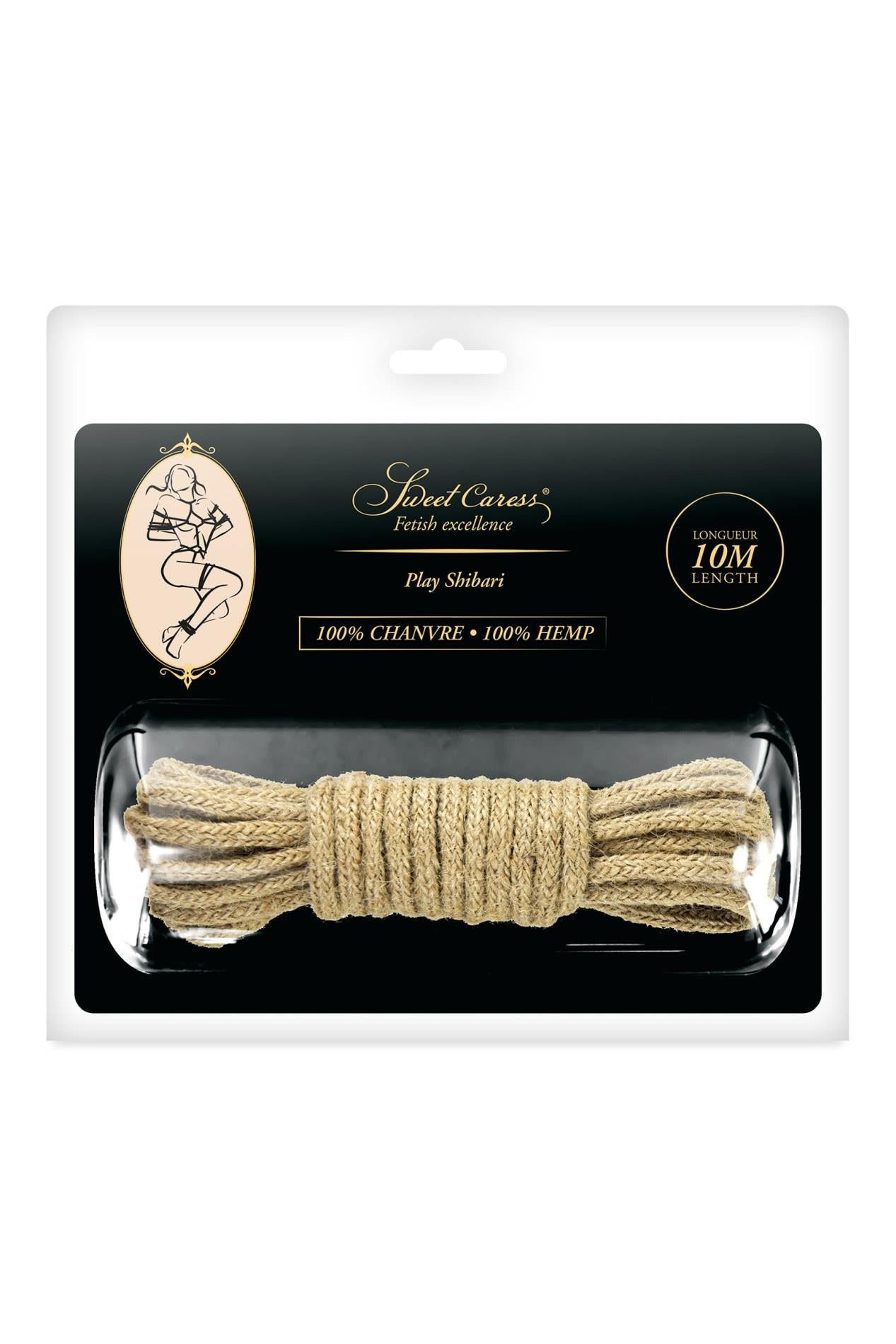 2-SM BONDAGE HEMP ROPE 5M (Size: S)-2